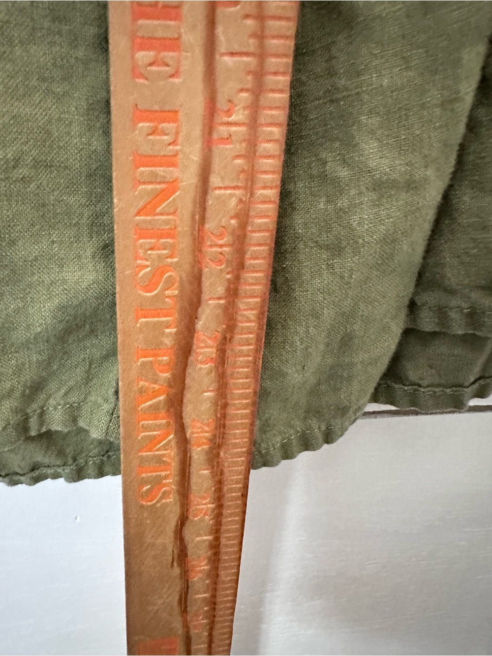 Flax Wide-Leg Linen Pants in Olive Green - Picture 11 of 14